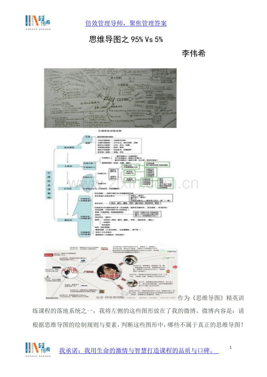 李伟希：思维导图之 95% Vs 5%.doc_第1页