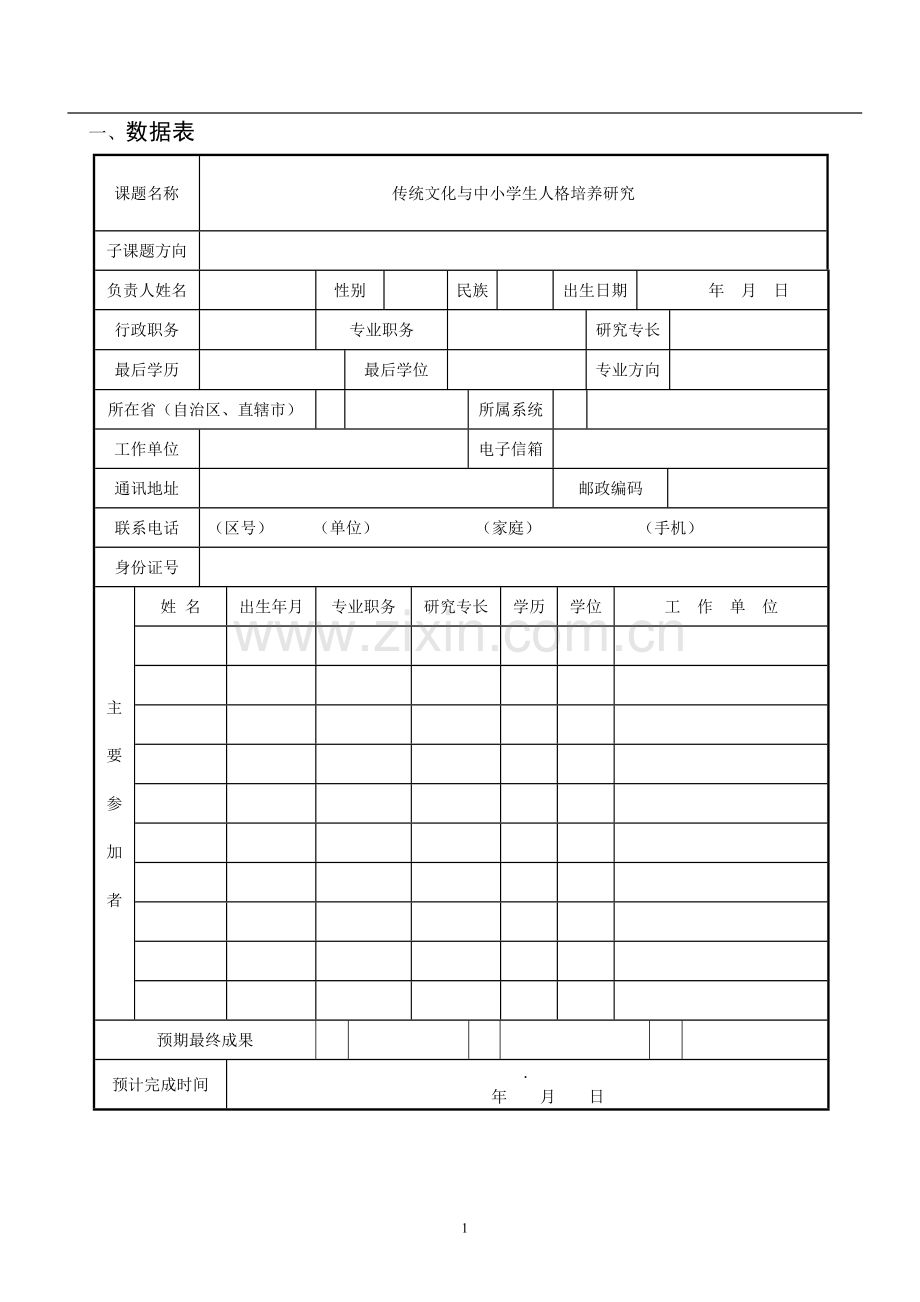 教育部十二五规划子课题申报.doc_第2页