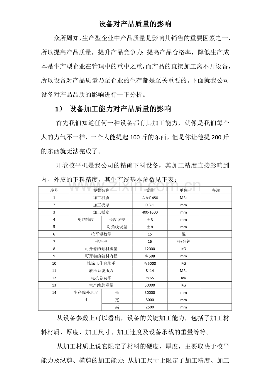 设备对产品质量的影响.doc_第1页