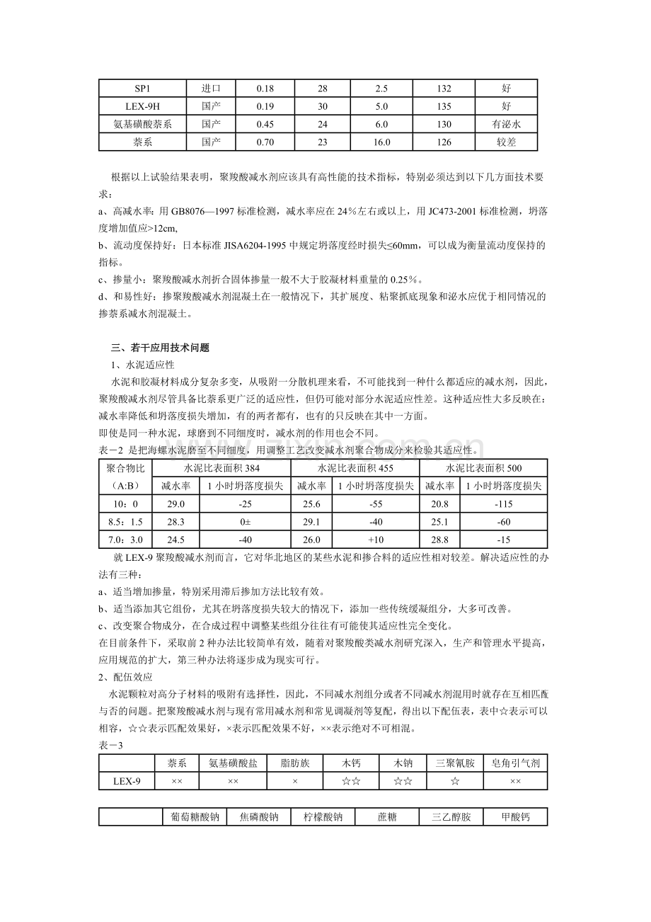 聚羧酸高性能减水剂及应用.doc_第2页