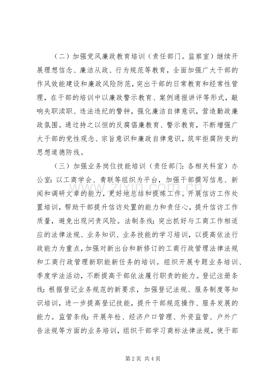 工商局干部职工培训计划.docx_第2页