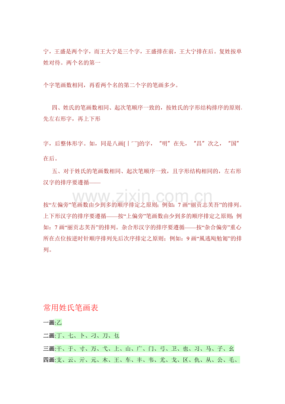 如何按姓氏笔画排序 论文书籍作者排序规则.doc_第2页