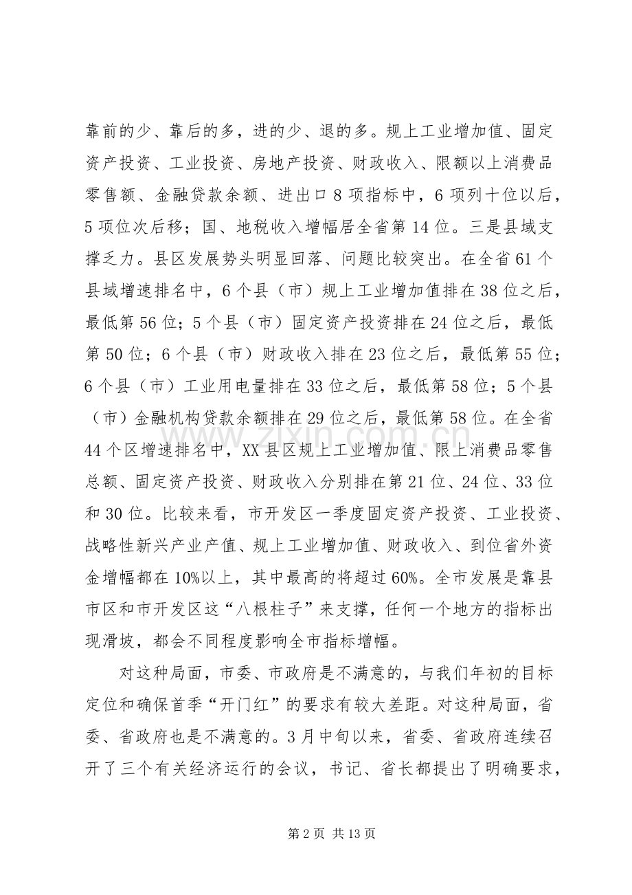 全市经济形势分析会议讲话发言稿.docx_第2页
