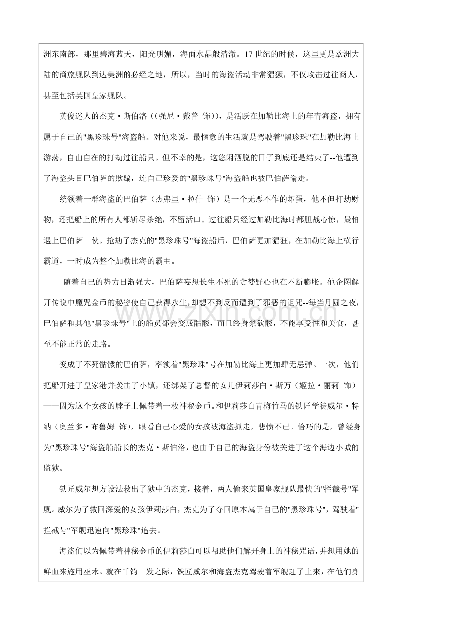 八年级英语 模块6 Unit2 She said it was on at the student cinema教案.doc_第2页