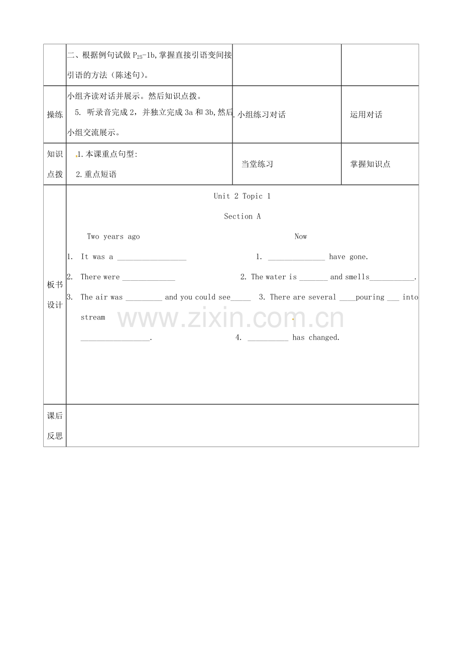 九年级英语上册《Unit 2 Saving the Earth Topic 1 Section A》教案 （新版）仁爱版-（新版）仁爱版初中九年级上册英语教案.doc_第2页
