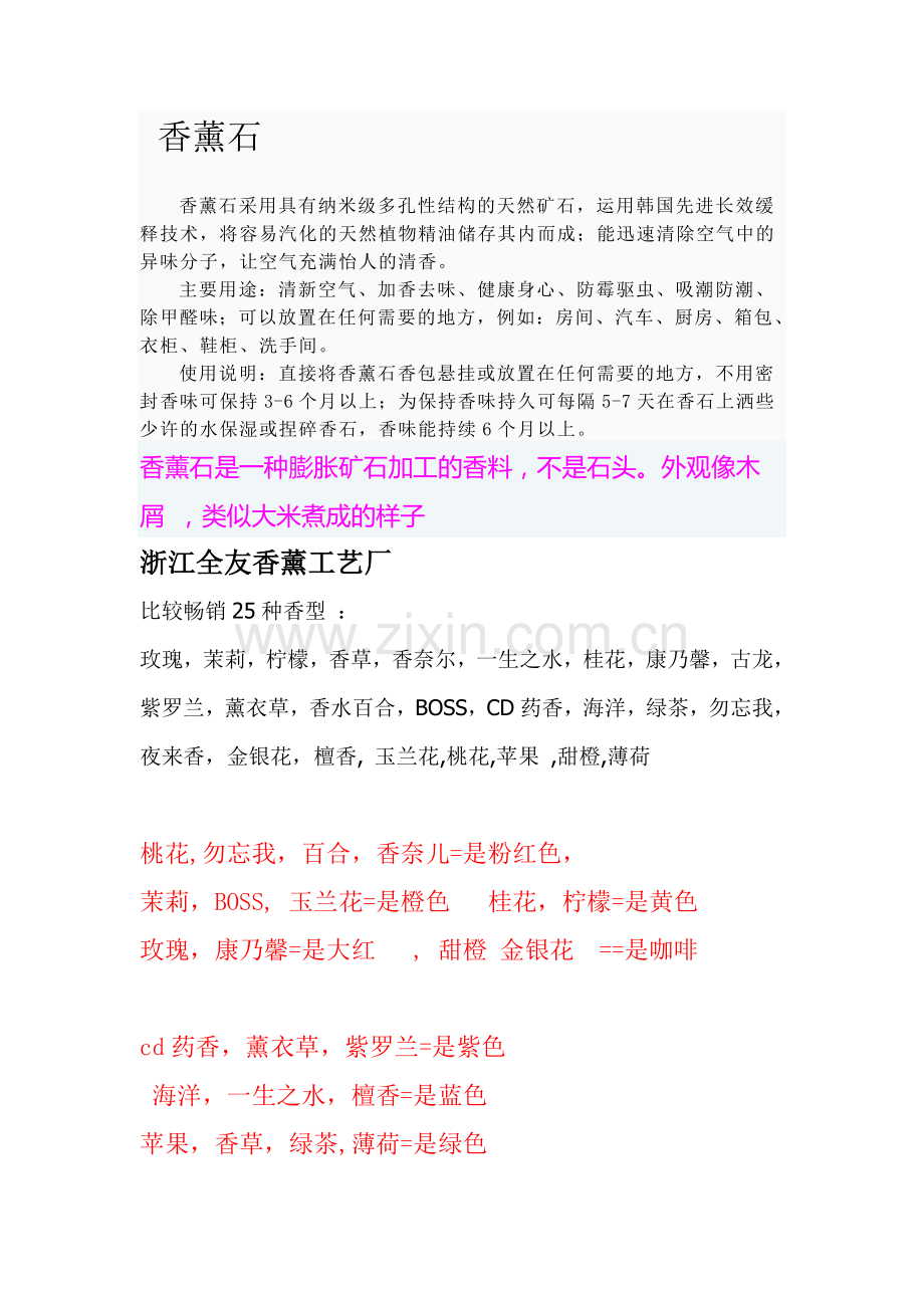 香薰石进货介绍资料.doc_第1页