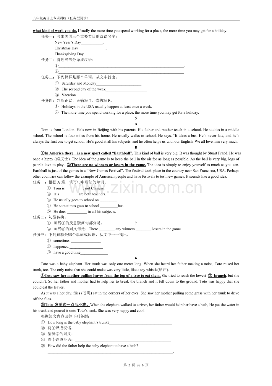 八年级上任务型阅读及答案.doc_第2页