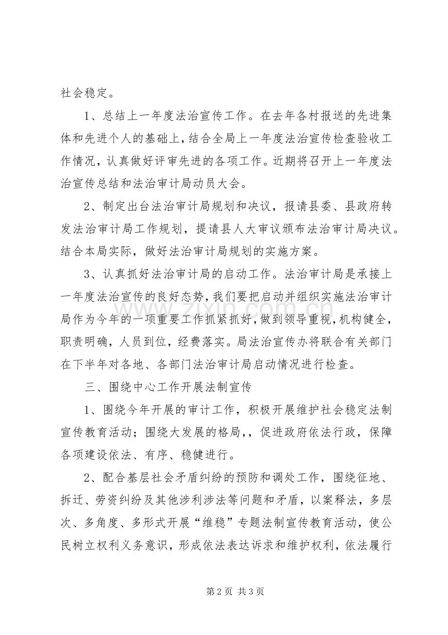 审计局依法治县工作计划.docx_第2页