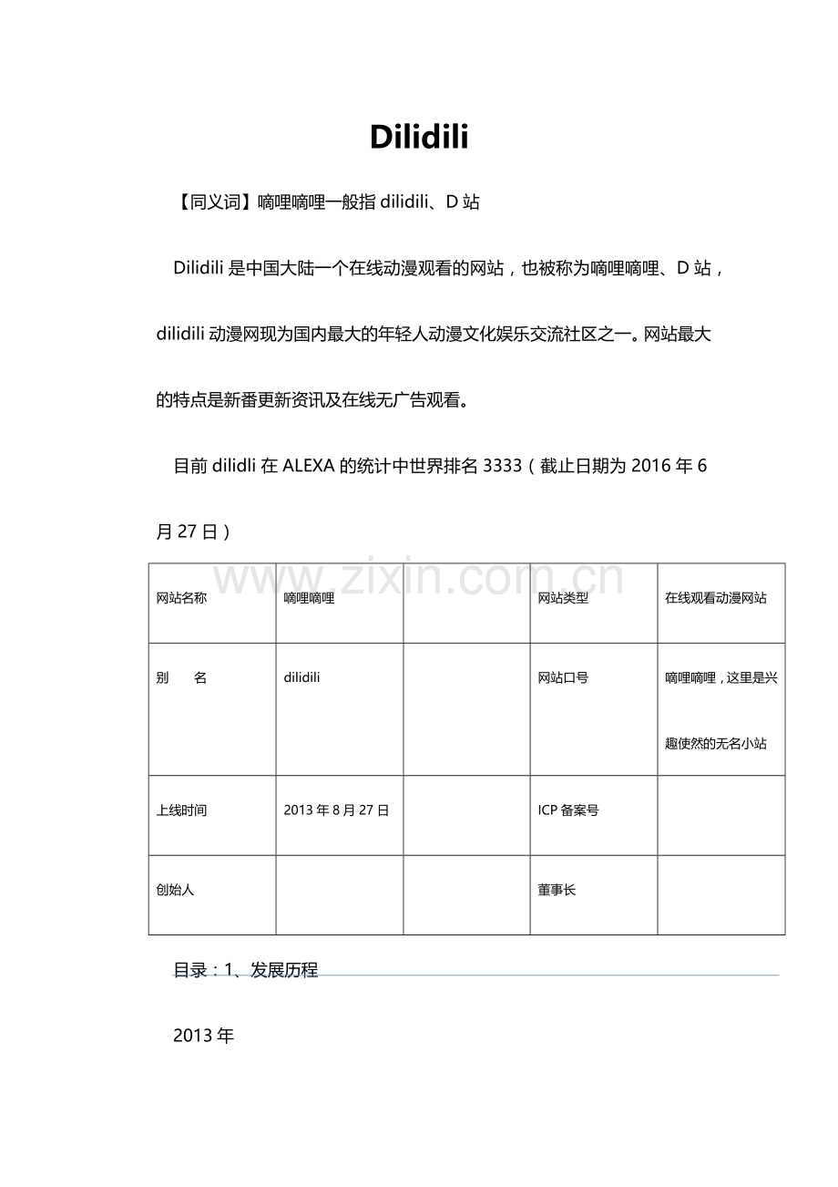 什么是d站？嘀哩嘀哩、无名小站.docx_第1页