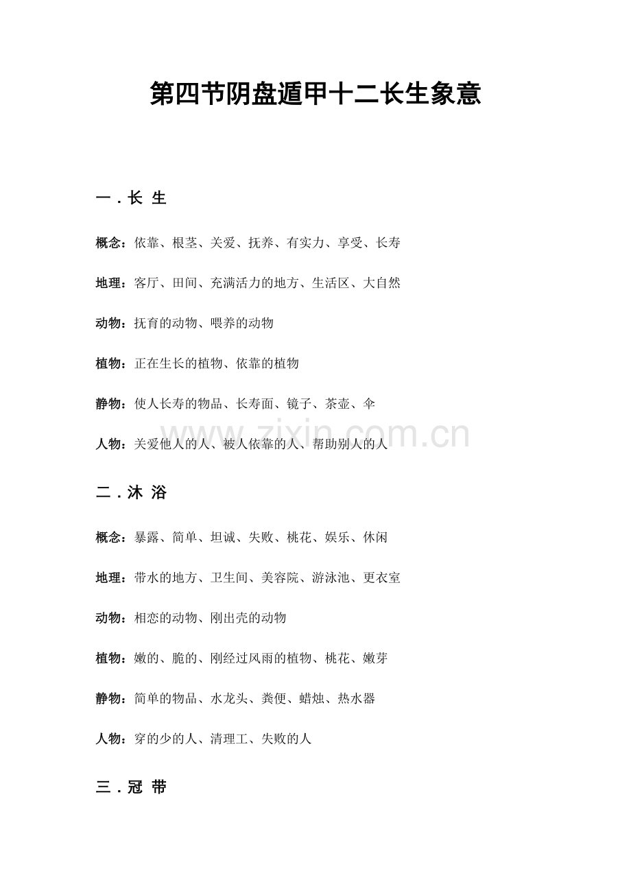 第四节阴盘遁甲十二长生象意.doc_第1页