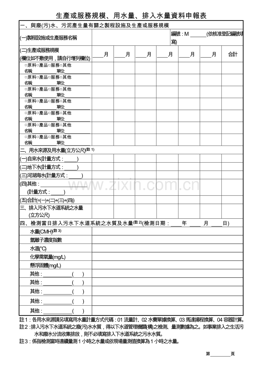 事业废(污)水纳入专用污水下水道系统申报表.doc_第2页