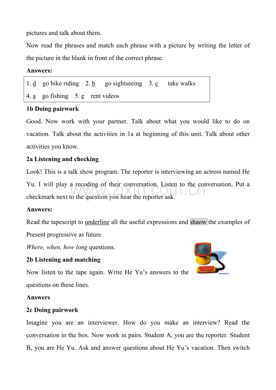 八年级英语Unit3 Section B新课标 人教版.doc_第2页