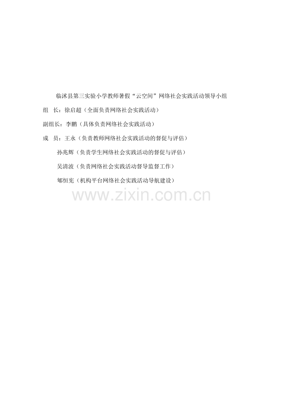 临沭县第三实验小学暑期网络实践活动实施方案及措施.doc_第2页