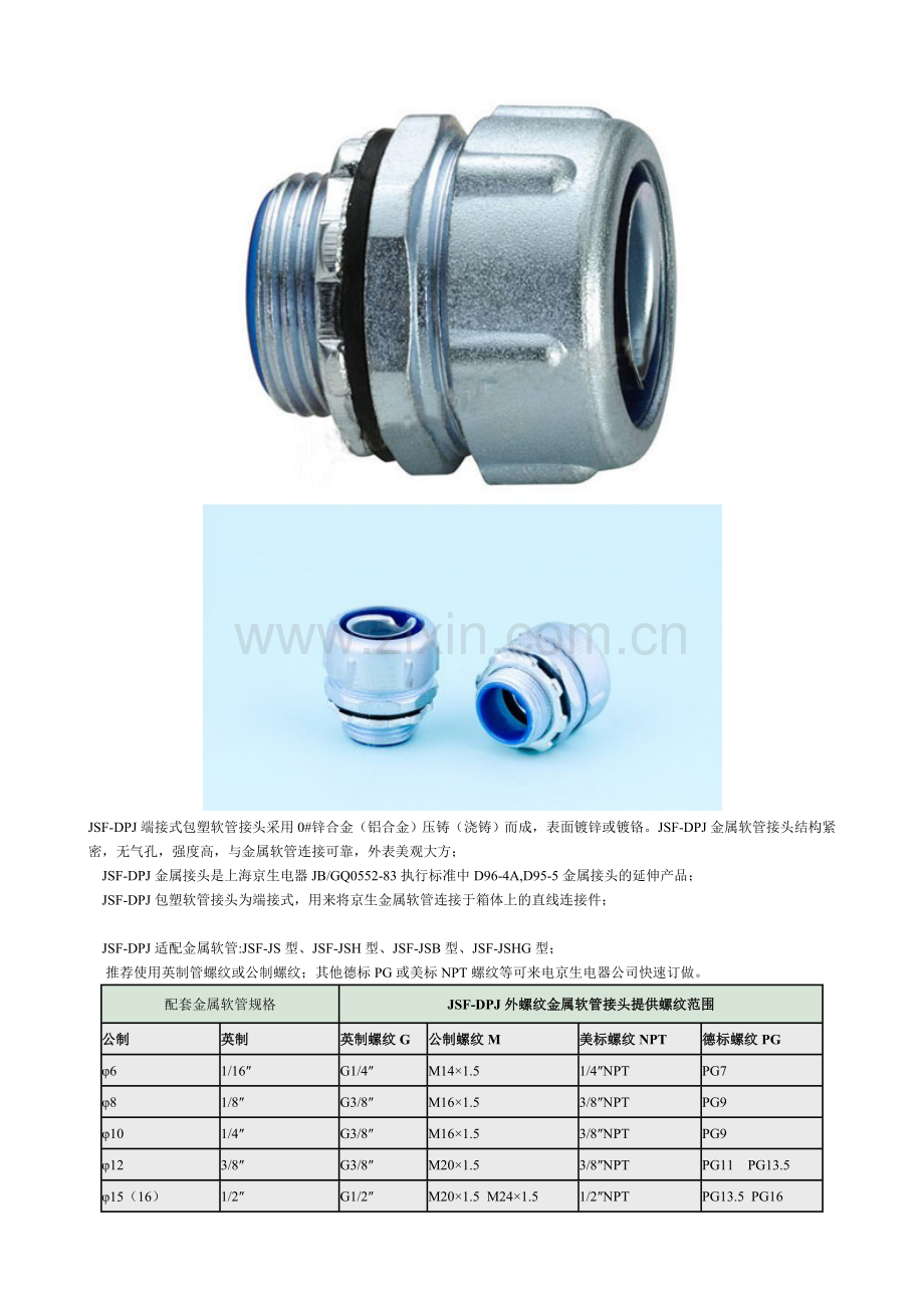 金属软管、塑料软管连接件...doc_第2页