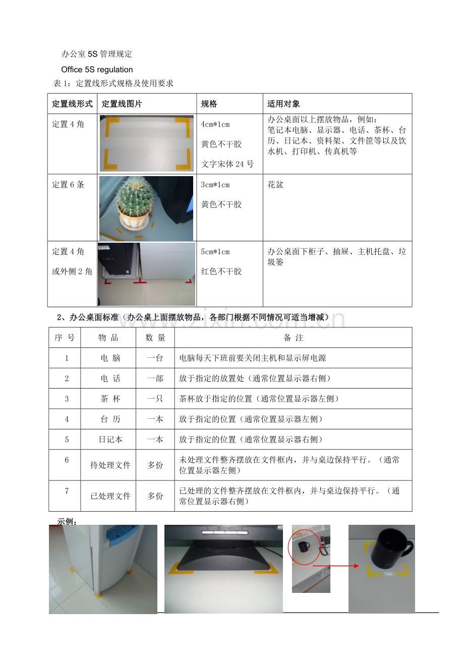 办公室5S管理规定(实用含图片).doc_第2页
