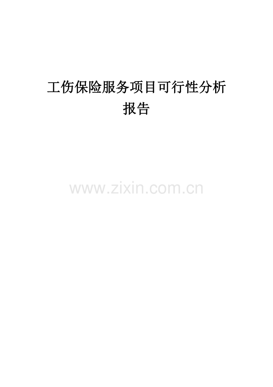 工伤保险服务项目可行性分析报告.docx_第1页