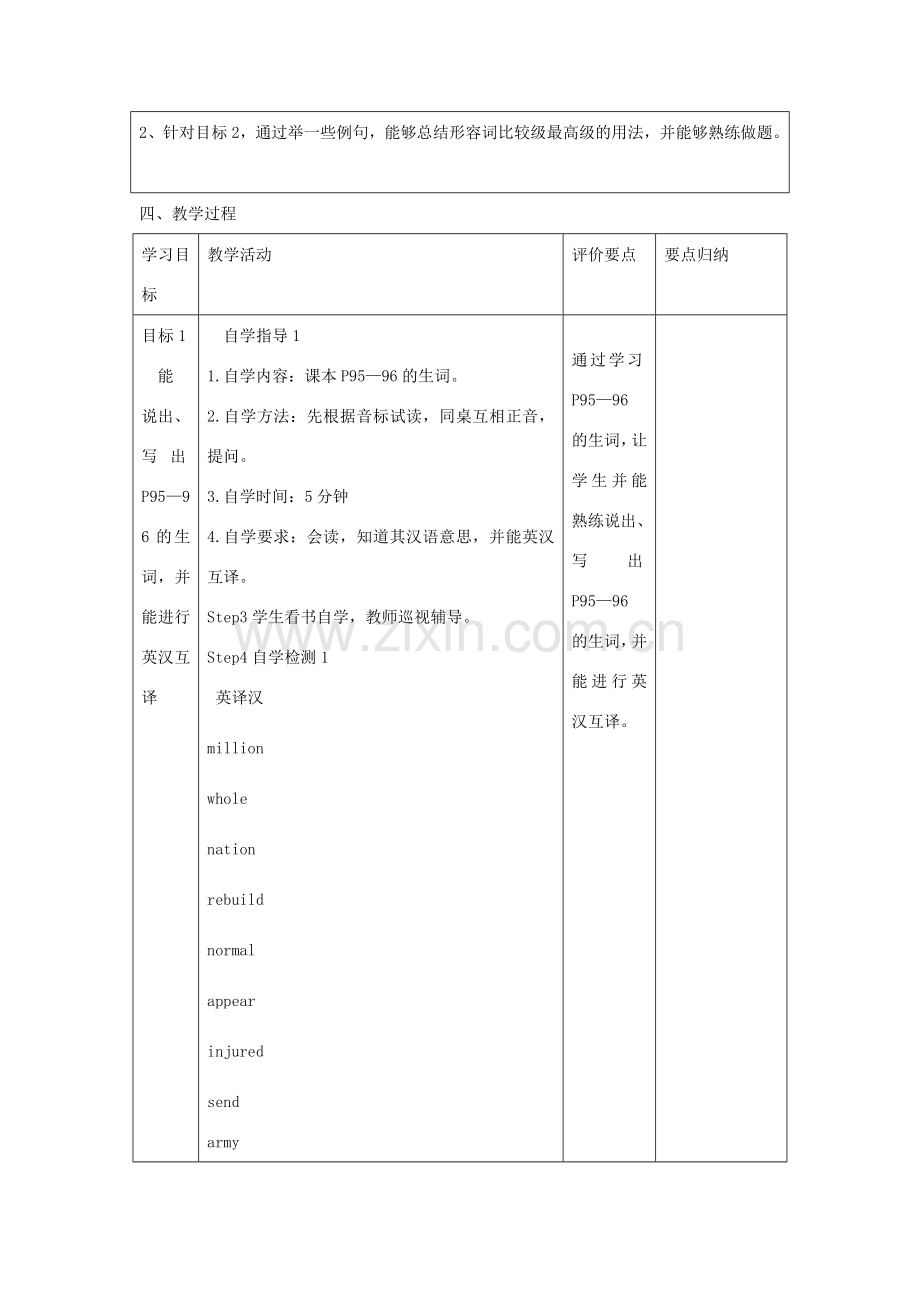 八年级英语上册 Unit 4 Our World Topic 2 How can we protect ourselves from the earthquake Section D教案 （新版）仁爱版-（新版）仁爱版初中八年级上册英语教案.doc_第2页