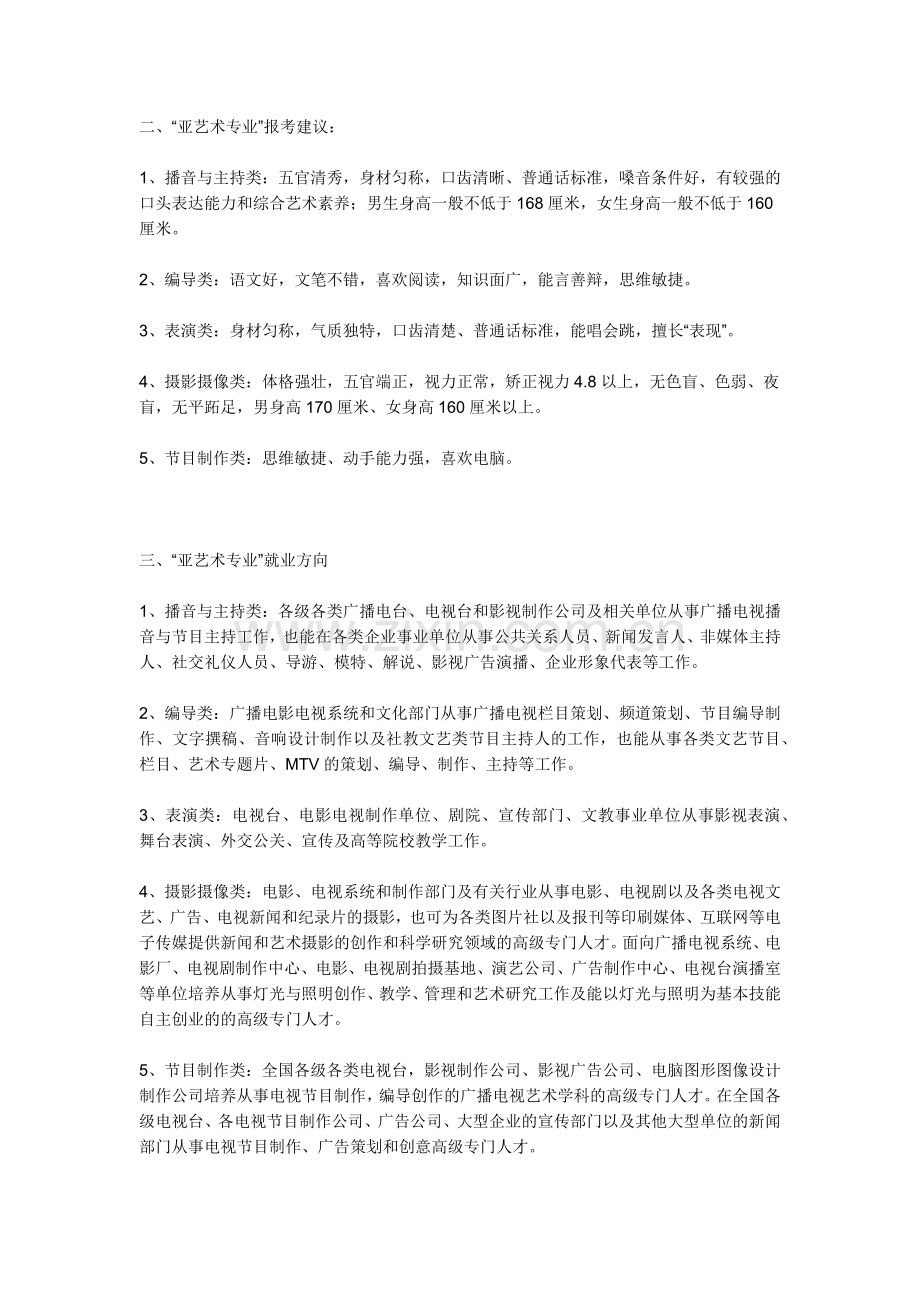 亚艺术有哪些专业.docx_第2页