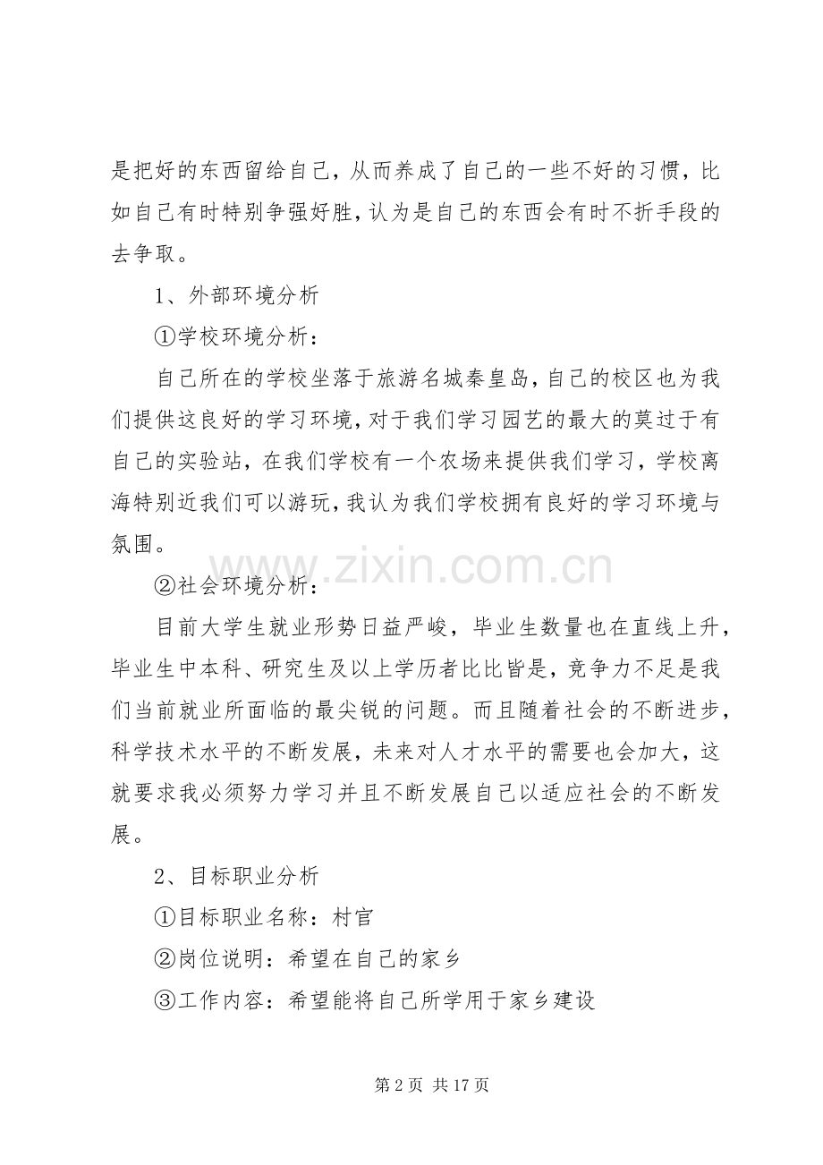 职业规划范文制定行动计划3篇.docx_第2页