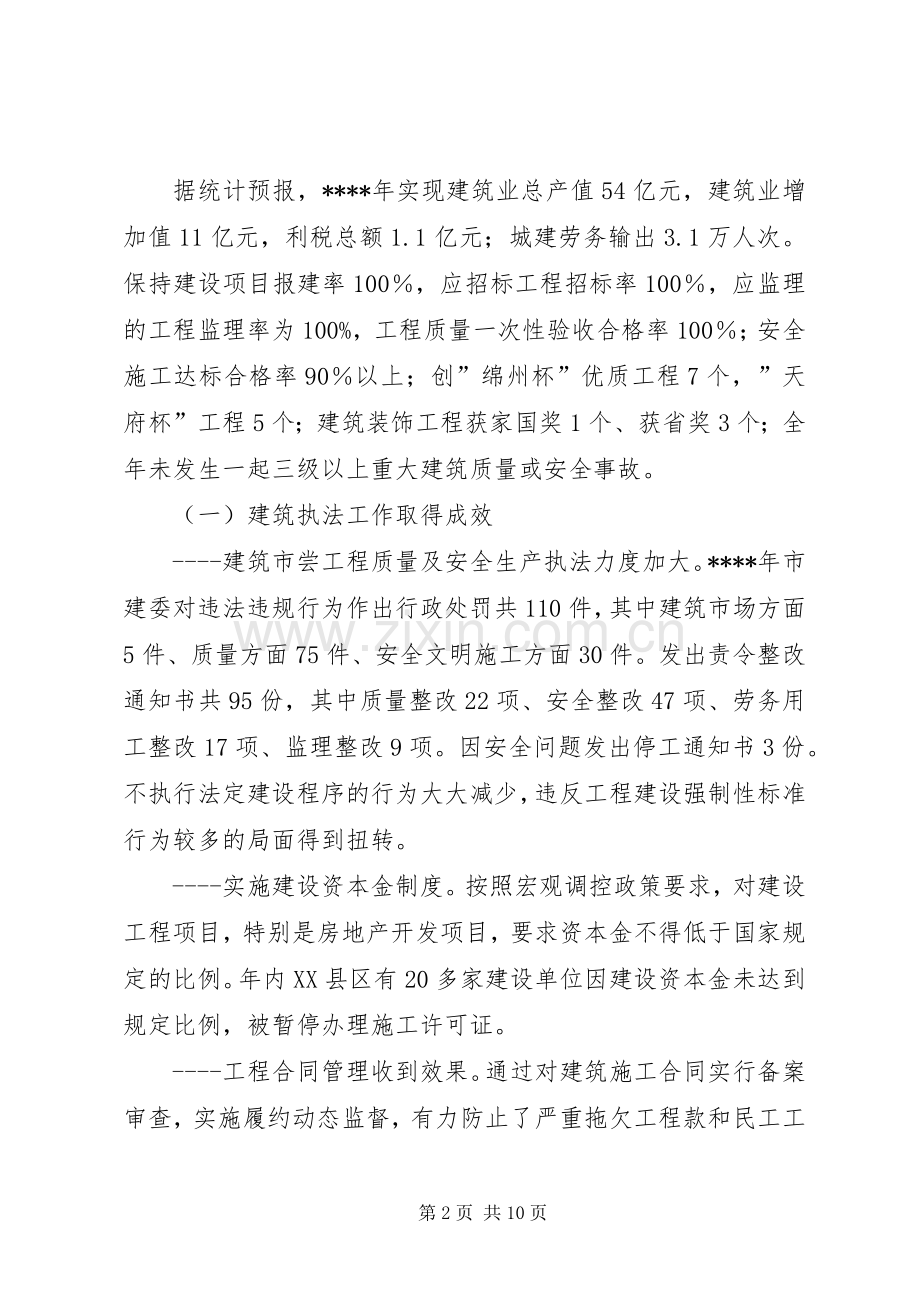在建筑管理工作会议上的的的讲话稿.docx_第2页