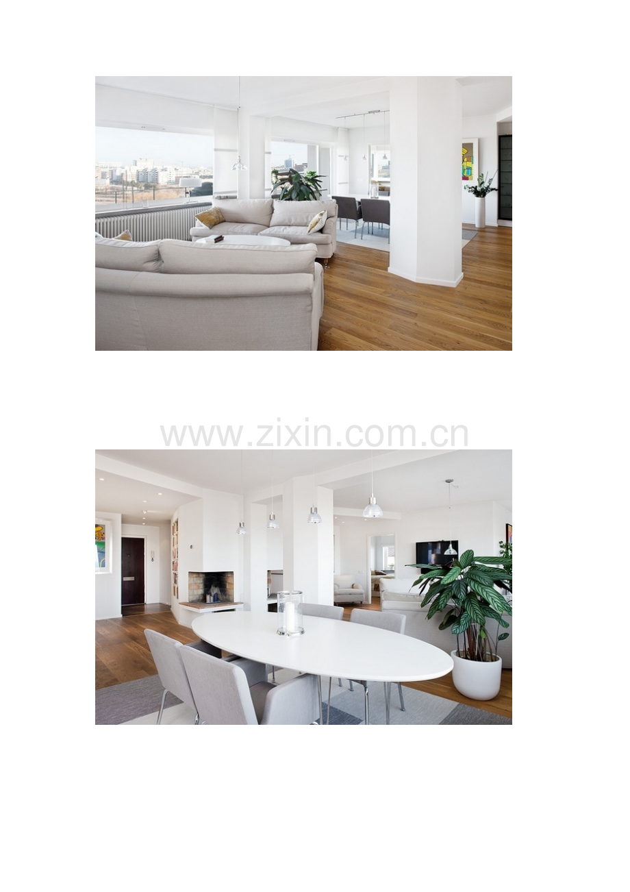 简洁清新风格设计 瑞典北欧风格马尔默海滨公寓.docx_第2页