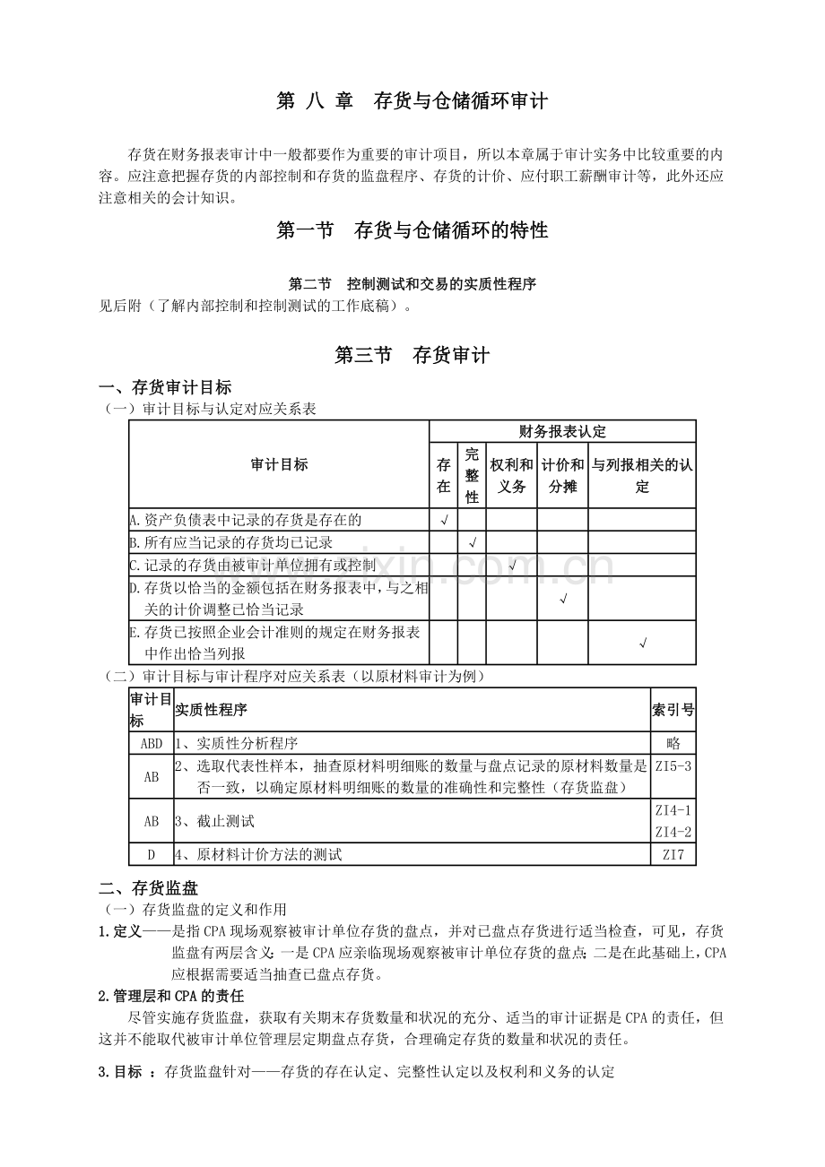 存货与仓储循环审计[1].docx_第1页
