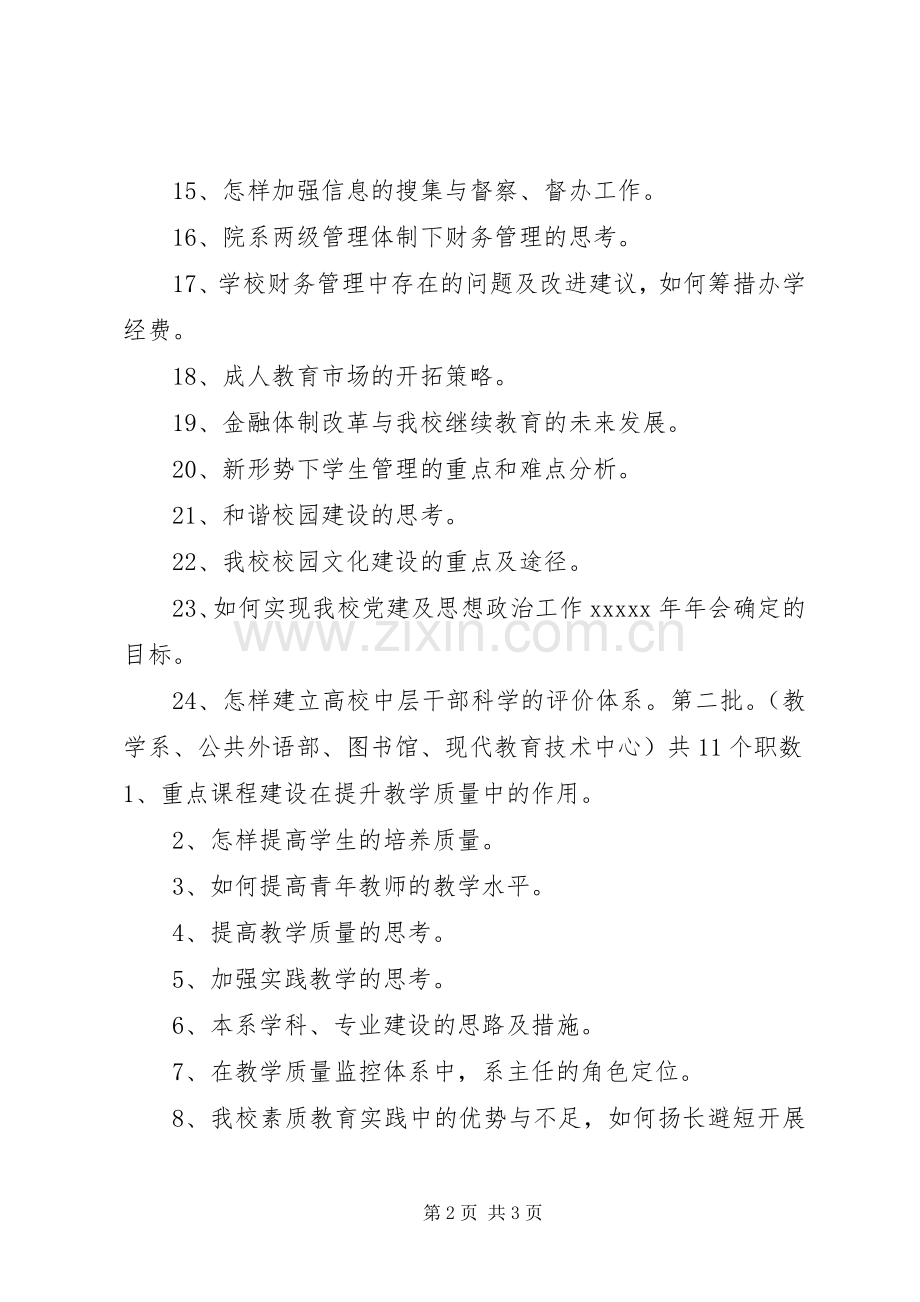 学院中层干部竞聘演讲稿参考题目.docx_第2页