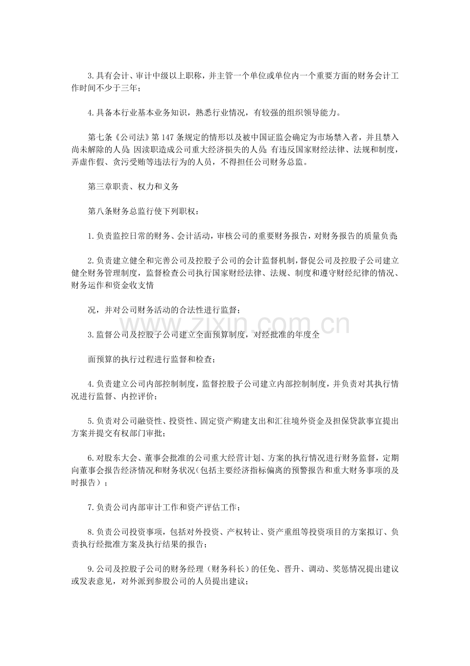 浙江震元股份有限公司财务总监工作细则.doc_第2页