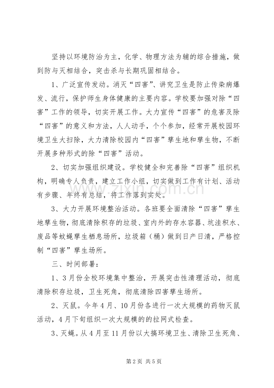 海坪小学除四害工作计划.docx_第2页