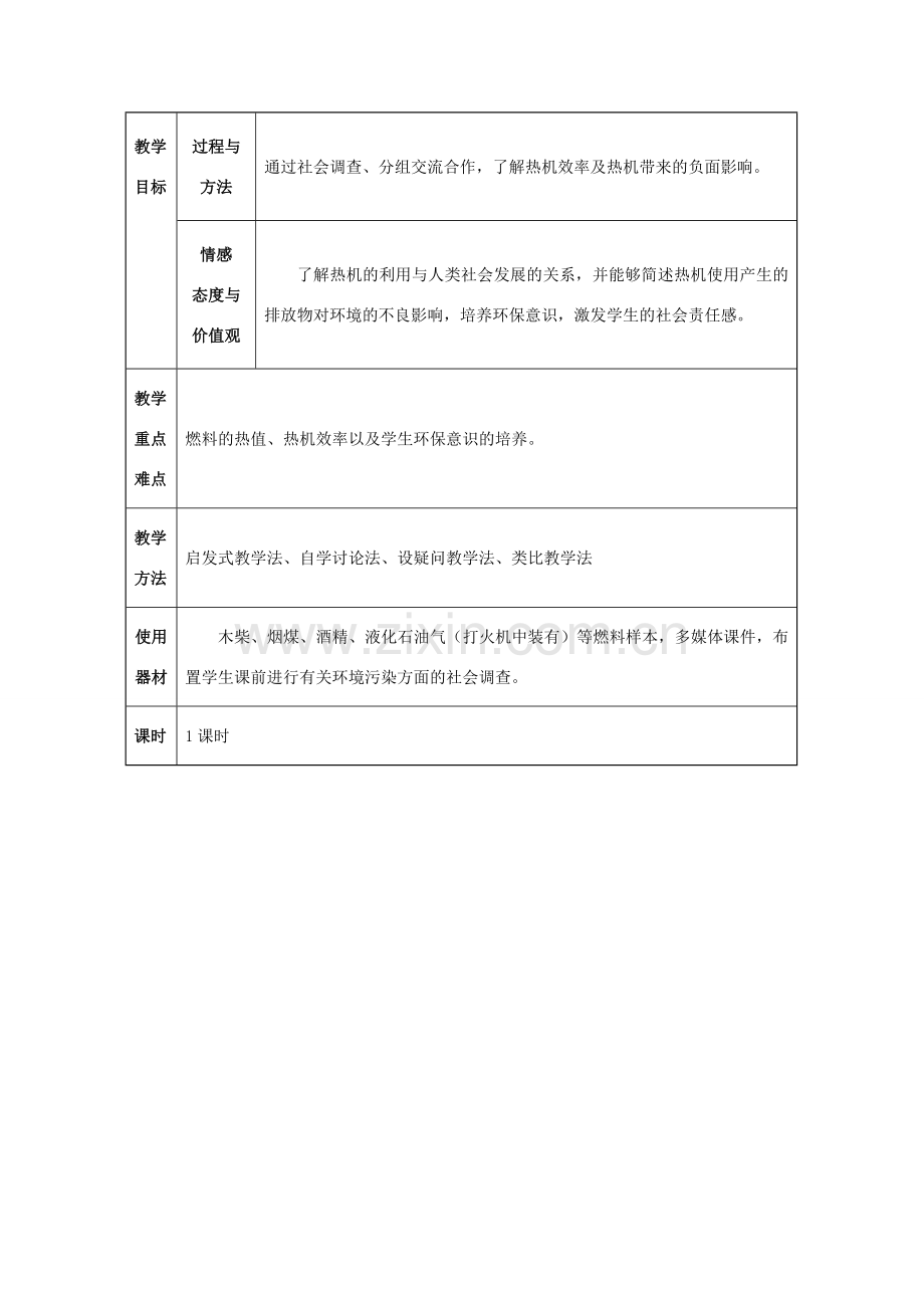 九年级物理全册 14.2 热机的效率教案1 （新版）新人教版-（新版）新人教版初中九年级全册物理教案.doc_第2页