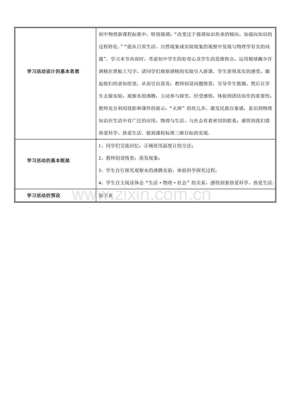 八年级物理水循环第二节　汽化教案苏科版.doc_第2页