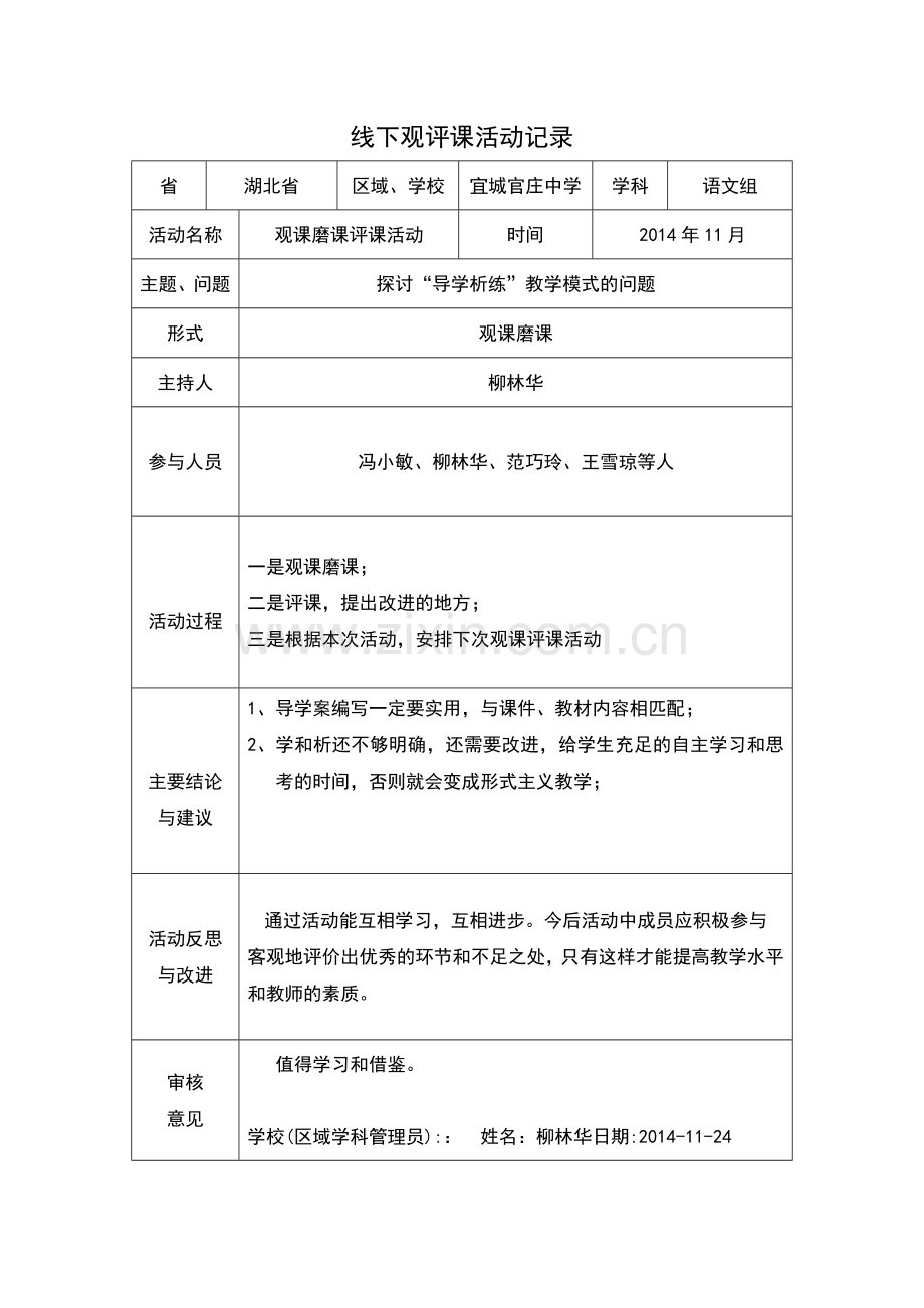作业：线下活动记录.doc_第1页