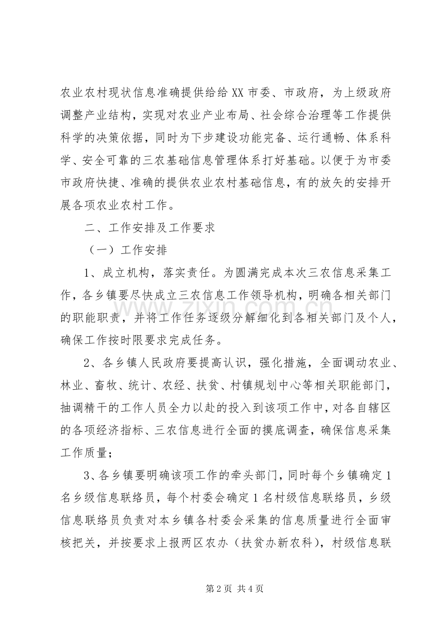 20XX年三农信息采集工作会议上的讲话发言稿发言稿.docx_第2页