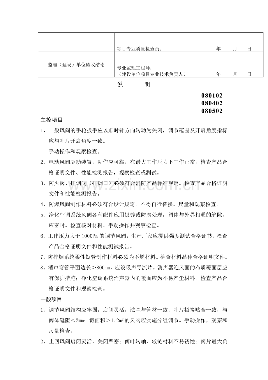 风管部件与消声器制作工程检验批质量验收记录表.docx_第2页