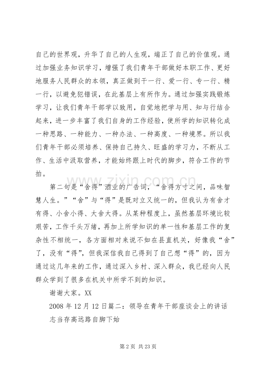 青年干部座谈讲话发言.docx_第2页
