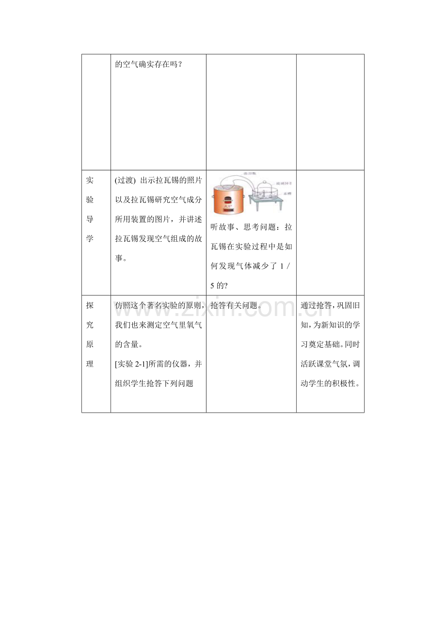 九年级化学上册 2.1空气教案1 人教新课标版.doc_第2页