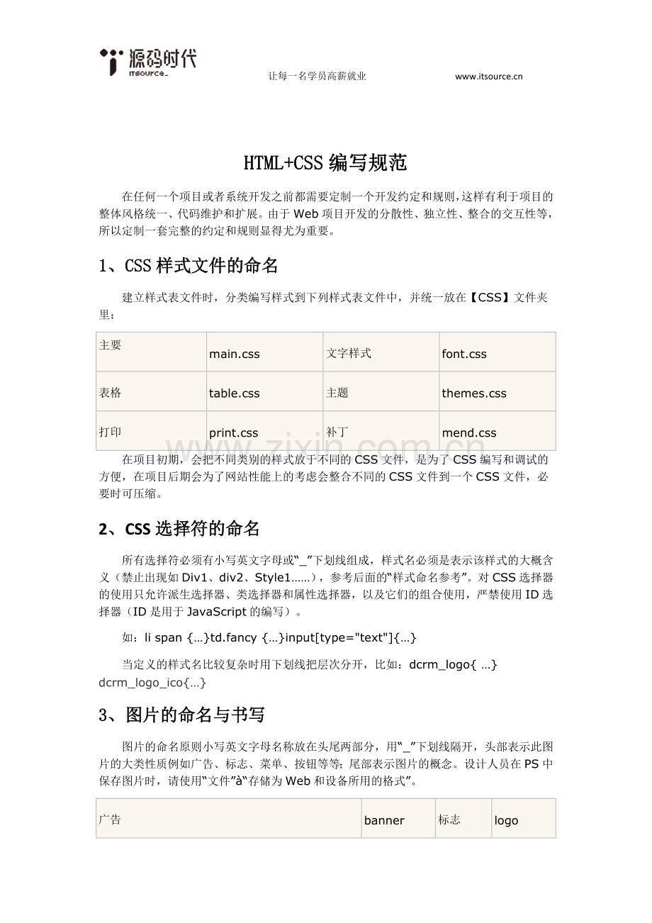 HTML+CSS编写规范.docx_第1页
