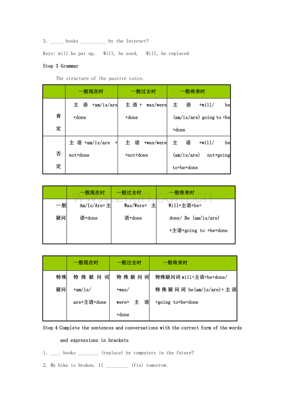 九年级英语上册 Module 9 Great inventions Unit 3 Language in use教案 （新版）外研版-（新版）外研版初中九年级上册英语教案.doc_第2页