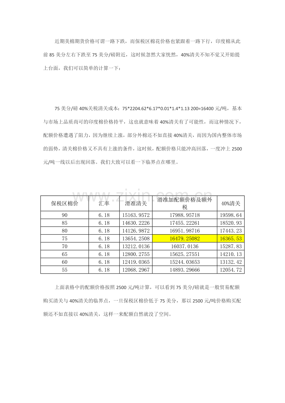 近期美棉期货价格可谓一路下跌.doc_第1页