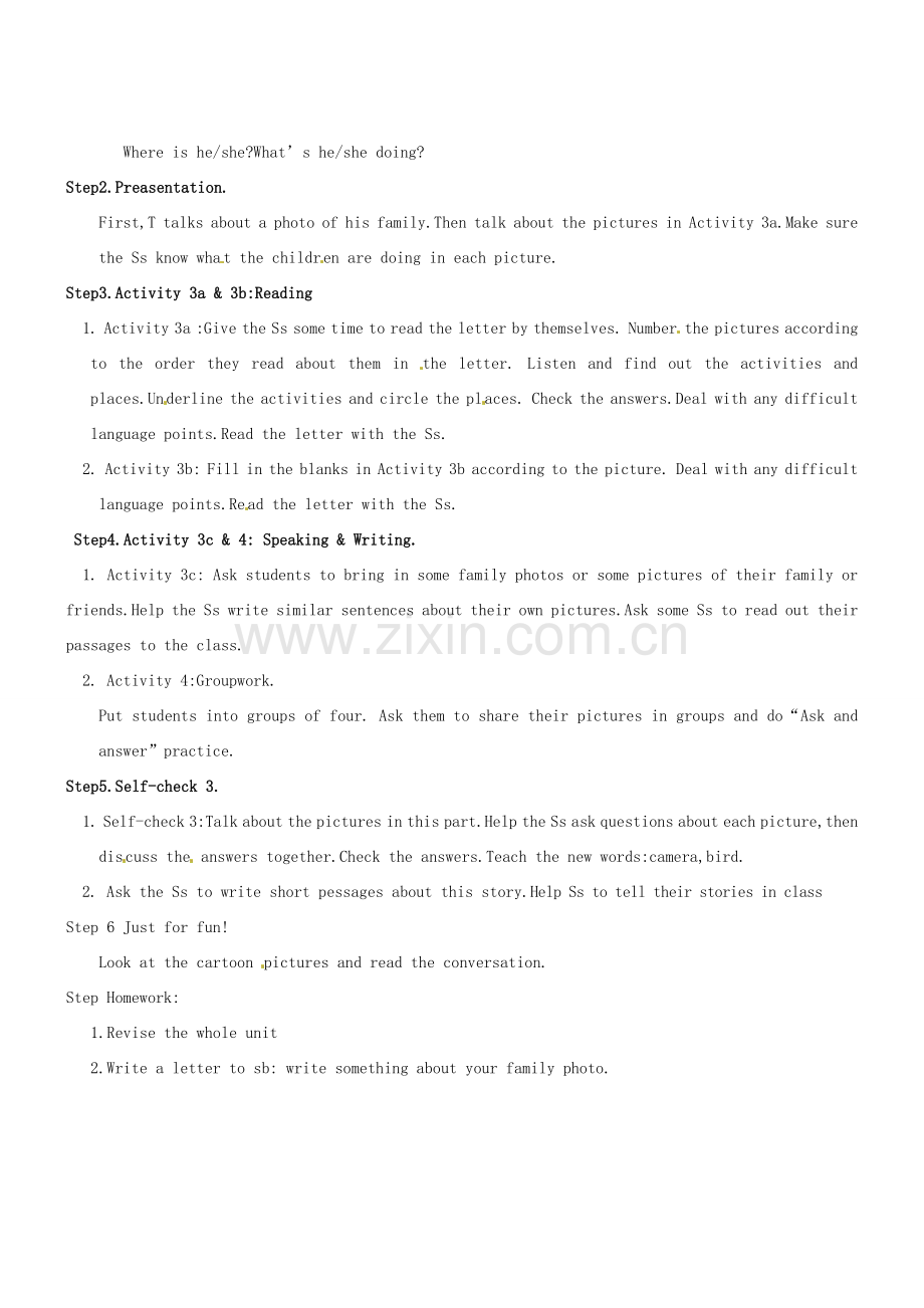 七年级英语下册 Unit5教案二 人教新目标版.doc_第2页