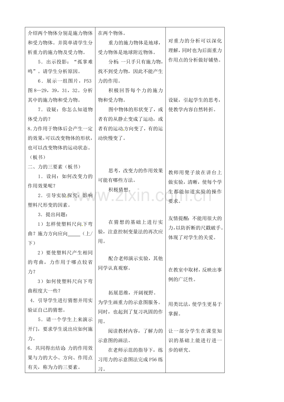 江苏省东台市唐洋镇中学八年级物理下册《8.4 力的作用是相互的》教案 新人教版.doc_第2页
