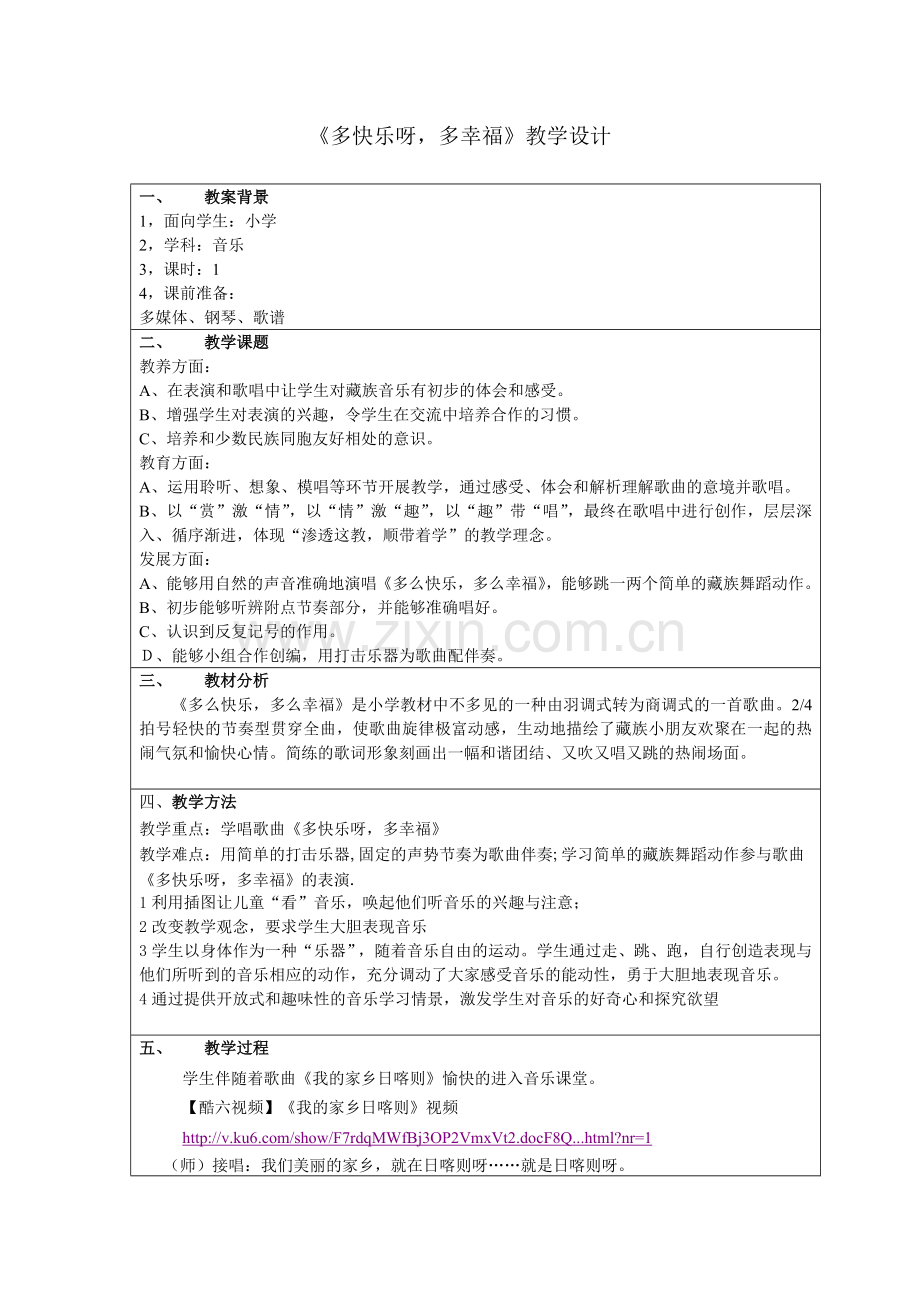 多快乐呀,多幸福-高红霞.doc_第1页