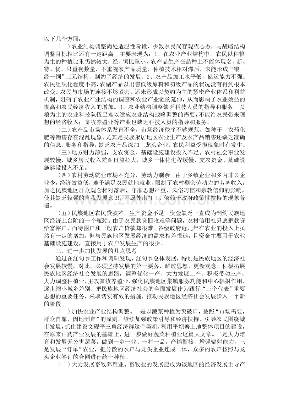 红甸回族乡经济社会发展状况的再思考.doc_第2页