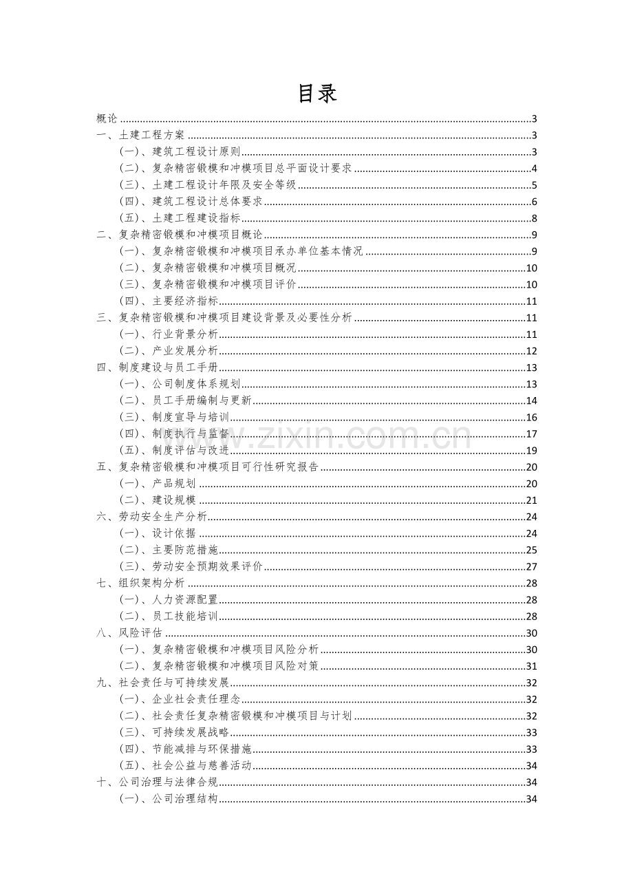 复杂精密锻模和冲模项目商业计划书.docx_第2页