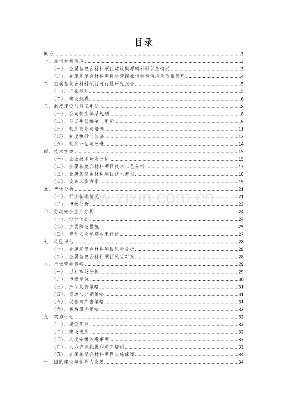 金属基复合材料项目可行性分析报告.docx_第2页