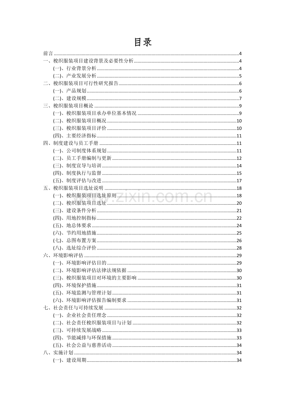 梭织服装项目可行性分析报告.docx_第2页