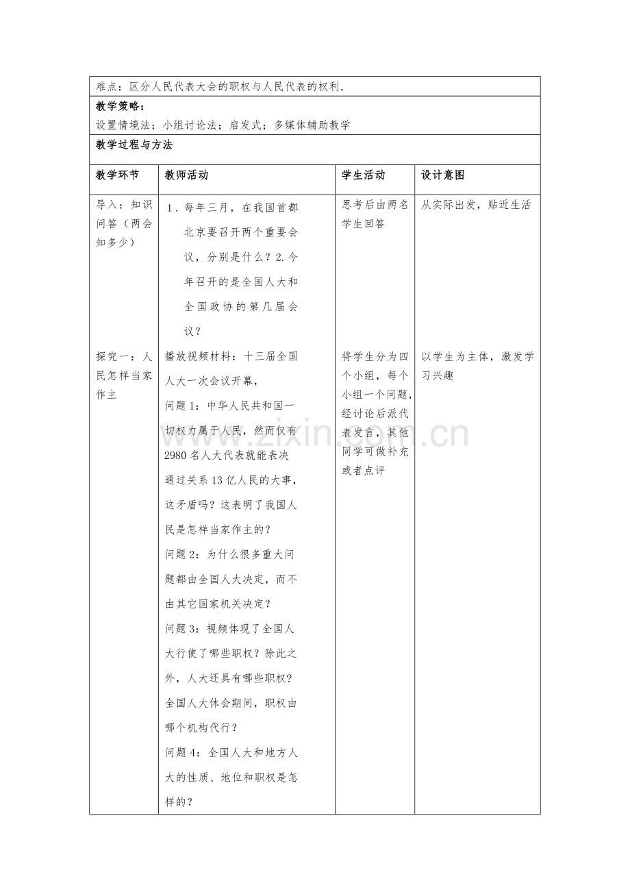 《人民代表大会》教学设计.docx_第2页