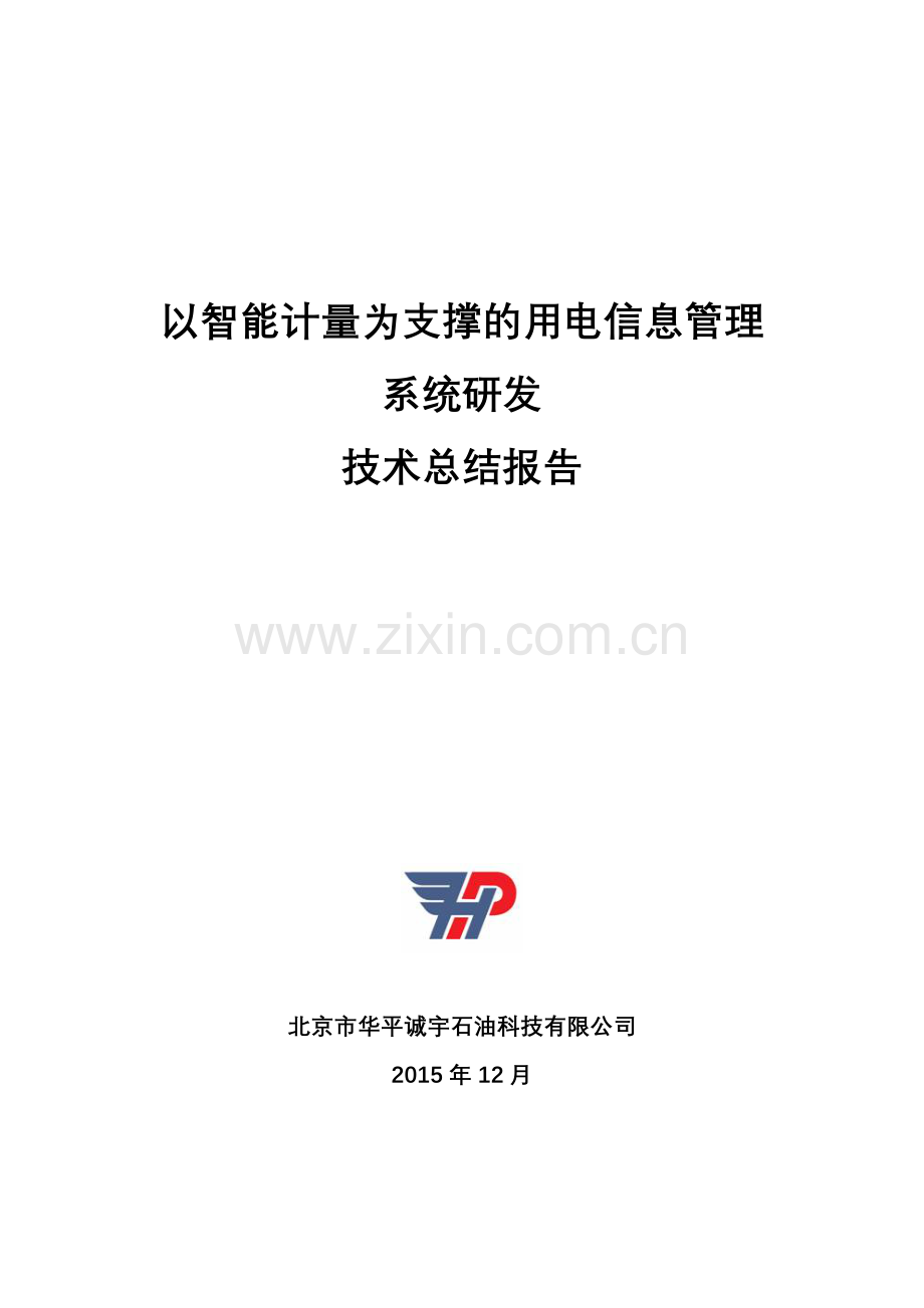 购电核算与电价分析系统技术总结报告.docx_第1页