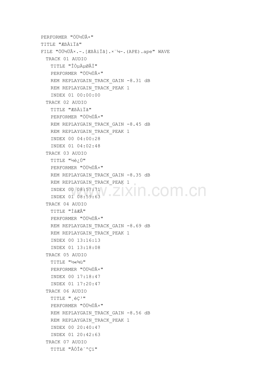 周杰伦-七里香cue.doc_第1页