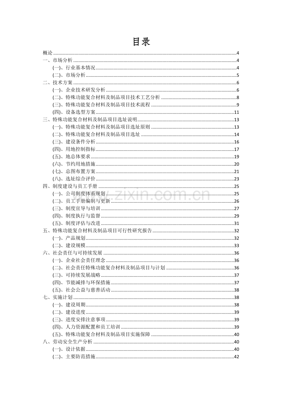 特殊功能复合材料及制品项目可行性分析报告.docx_第2页